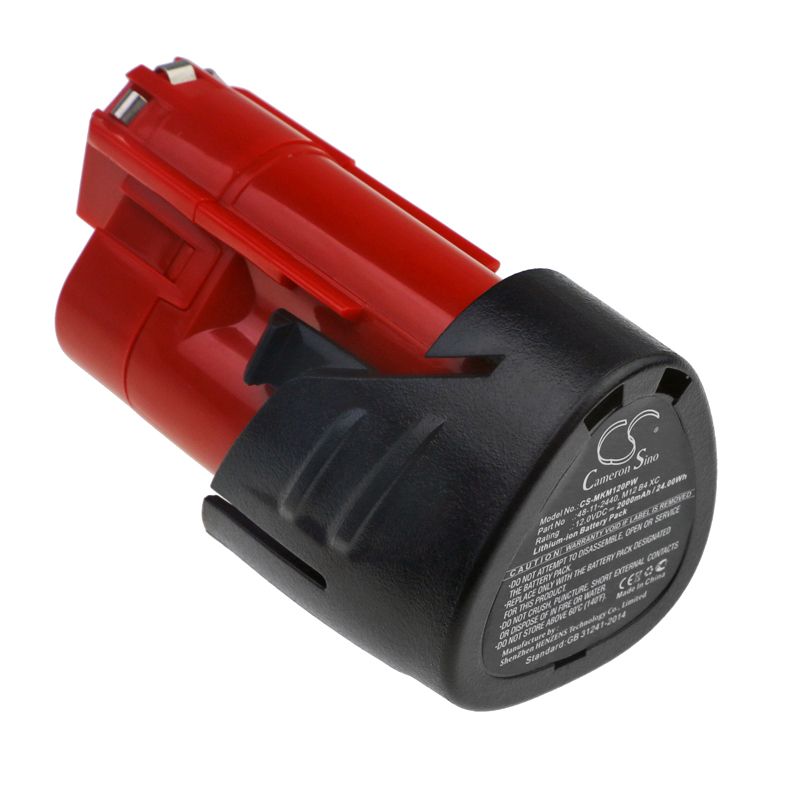 Li-ion Battery fits Milwaukee, C12 Fm, C12 Hz 12.0V, 2000mAh Power Tools Cameron Sino Technology Limited