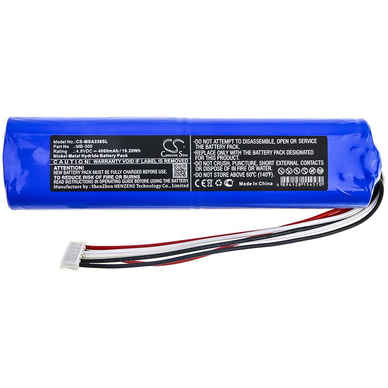 Ni-MH Battery fits Micronix, Msa338, Msa358 4.8V, 4000mAh Equipment & Survey & Test Cameron Sino Technology Limited