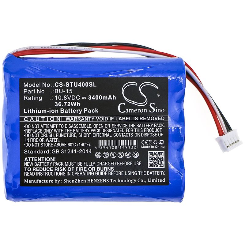 Li-ion Battery fits Sumitomo, T400s, T-400s 10.8V, 3400mAh Equipment & Survey & Test Cameron Sino Technology Limited