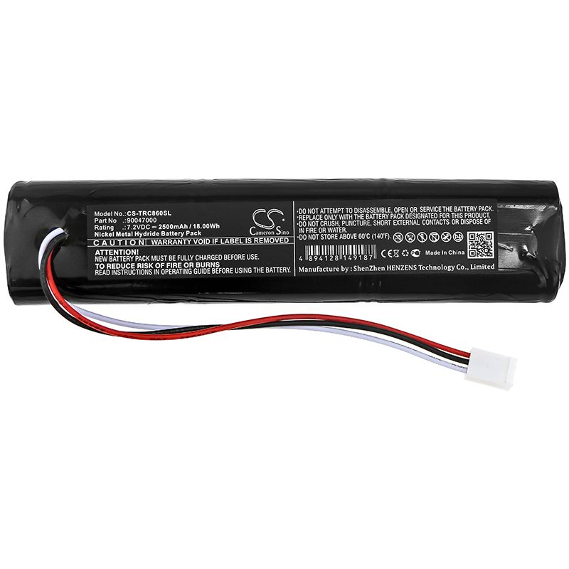 Ni-MH Battery fits Trilithic, 860 Dspi Cable Meter, 860dsp 7.2V, 2500mAh Equipment & Survey & Test Cameron Sino Technology Limited
