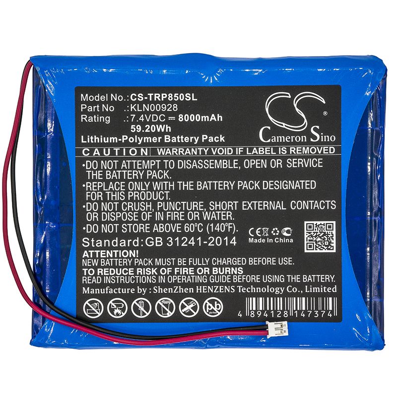 Li-polymer Battery Fits Trimble, Sps850 Modular Receiver, Sps851 Modular Receiver 7.4v, 8000mah Equipment & Survey & Test Cameron Sino Technology Limited