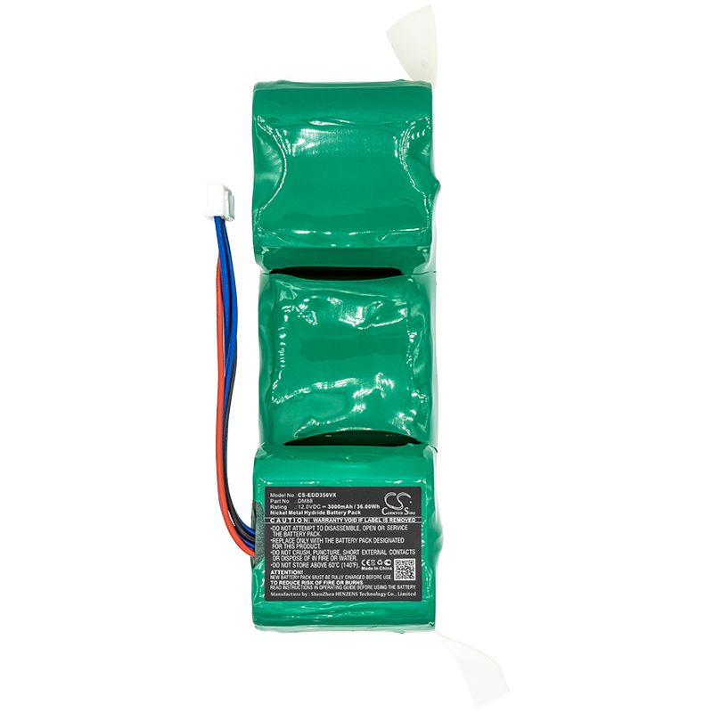 Ni-MH Battery fits Ecovacs, Ozmo Dd46.11, Sweeper Dd35 12.0V, 3000mAh Vacuum Cameron Sino Technology Limited