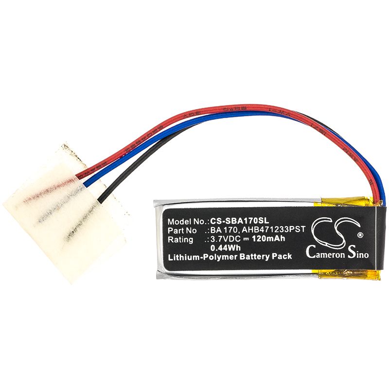 Li-Polymer Battery fits Sennheiser, Momentum In-ear 3.7V, 120mAh Wireless Headset Cameron Sino Technology Limited