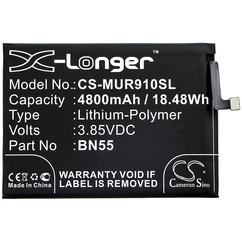 Li-Polymer Battery fits Pocophone, M2003j6ci, Poco M2 Pro 3.85V, 4800mAh Mobile & SmartPhone Cameron Sino Technology Limited