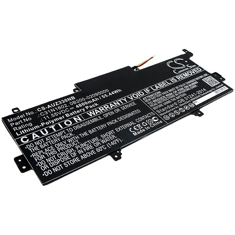 Li-Polymer Battery fits Asus, Ux330ua, Ux330ua-1a 11.55V, 4800mAh Notebook & Laptop Cameron Sino Technology Limited
