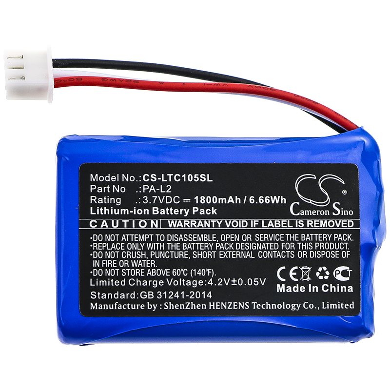 Li-ion Battery fits Labotect, Incontrol 1050 3.7V, 1800mAh Equipment & Survey & Test Cameron Sino Technology Limited