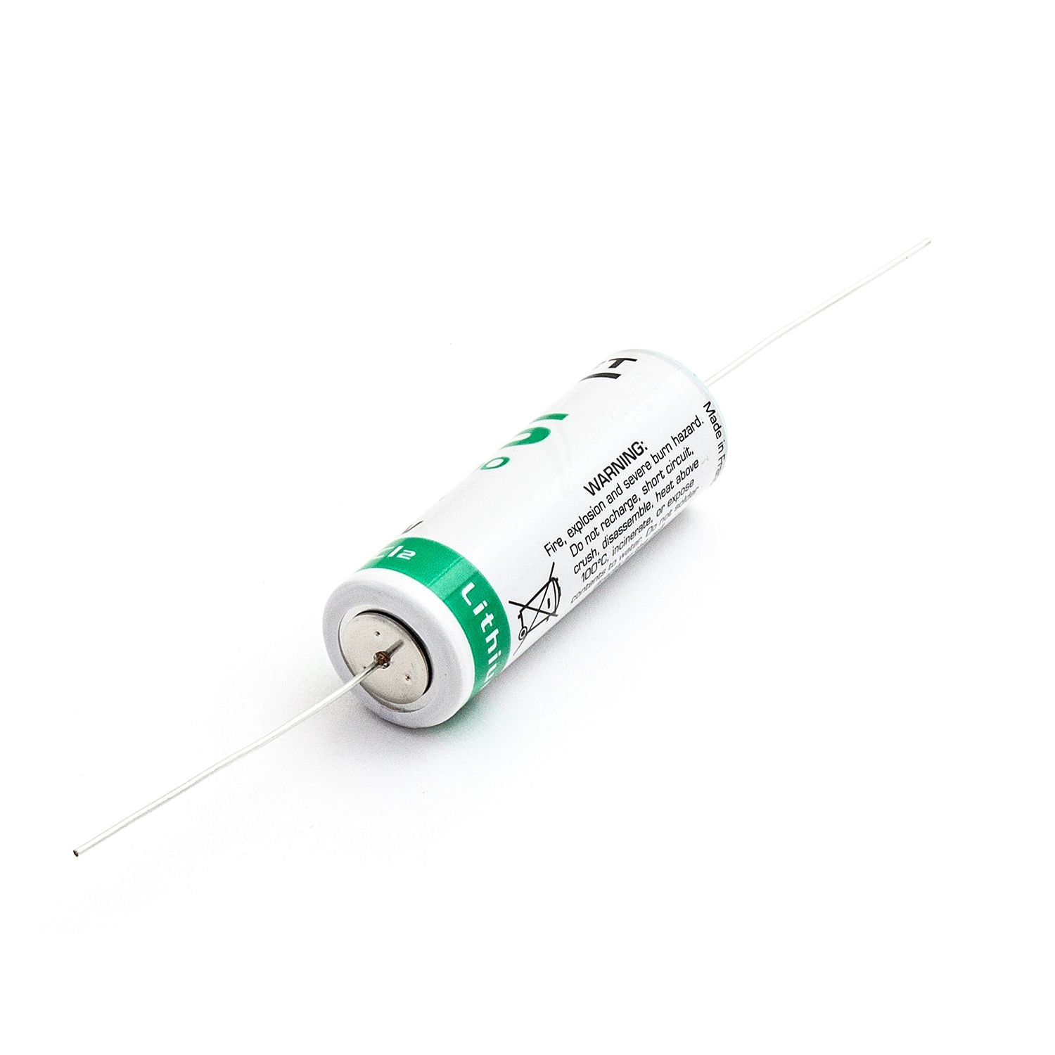 Saft LS17500 A Size, 3.6V, 3.6Ah Li-SOCl Battery Saft and Tadiran Batteries Saft Axial Leads