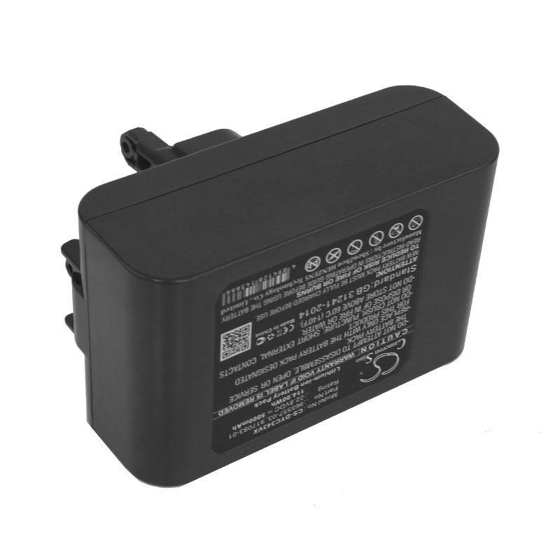 5000mAh Type B Only, Li-ion Battery fits Dyson, Dc31 Animal, Dc34, Dc34 Animal 22.8V Vacuum Cameron Sino Technology Limited