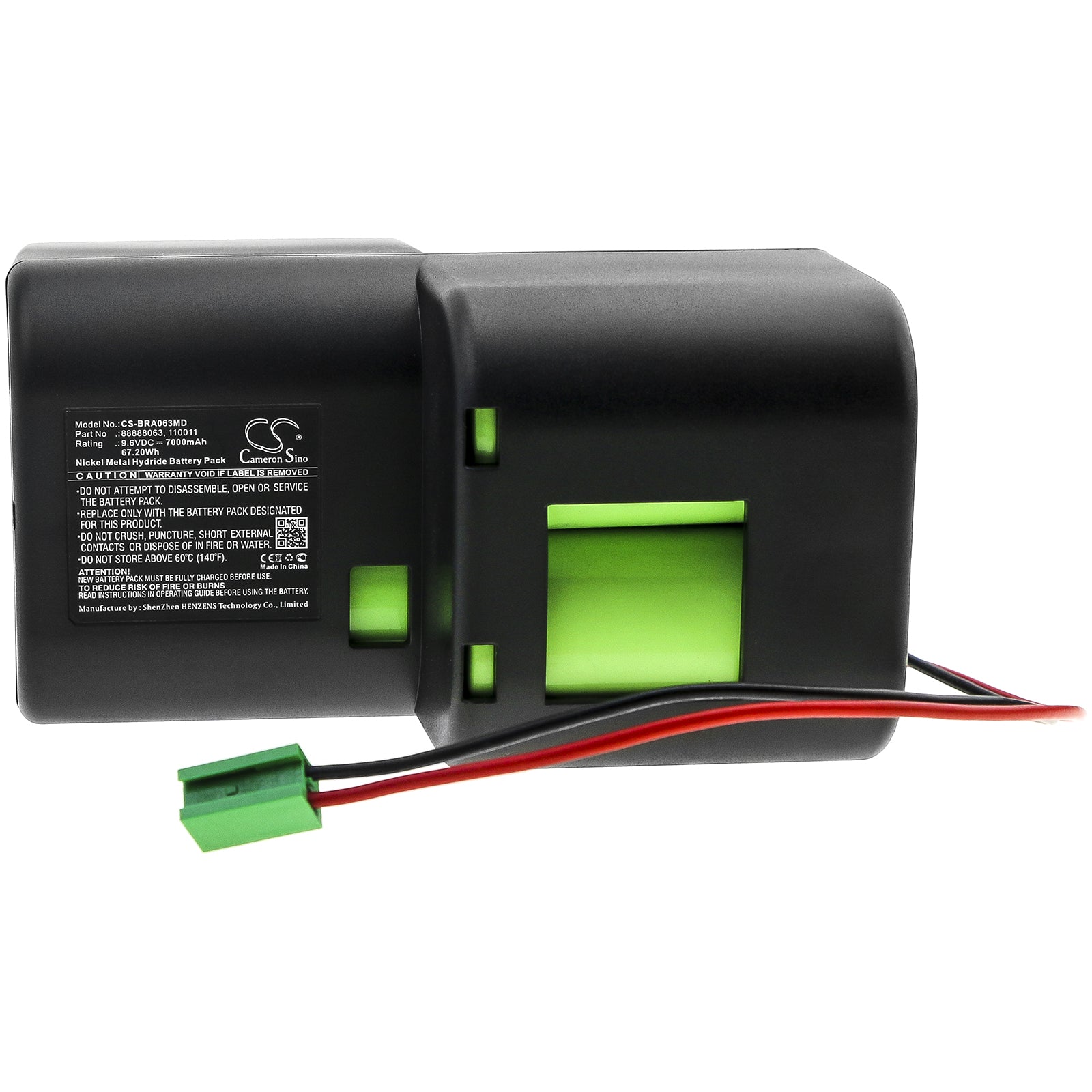 Ni-MH Battery fits B.braun, 110011, 88888063 9.6V, 7000mAh Medical Cameron Sino Technology Limited