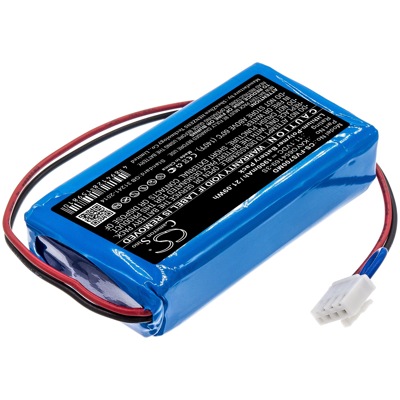 Li-Polymer Battery fits Fresenius, Kayo654169-3s 11.1V, 1900mAh Medical Cameron Sino Technology Limited