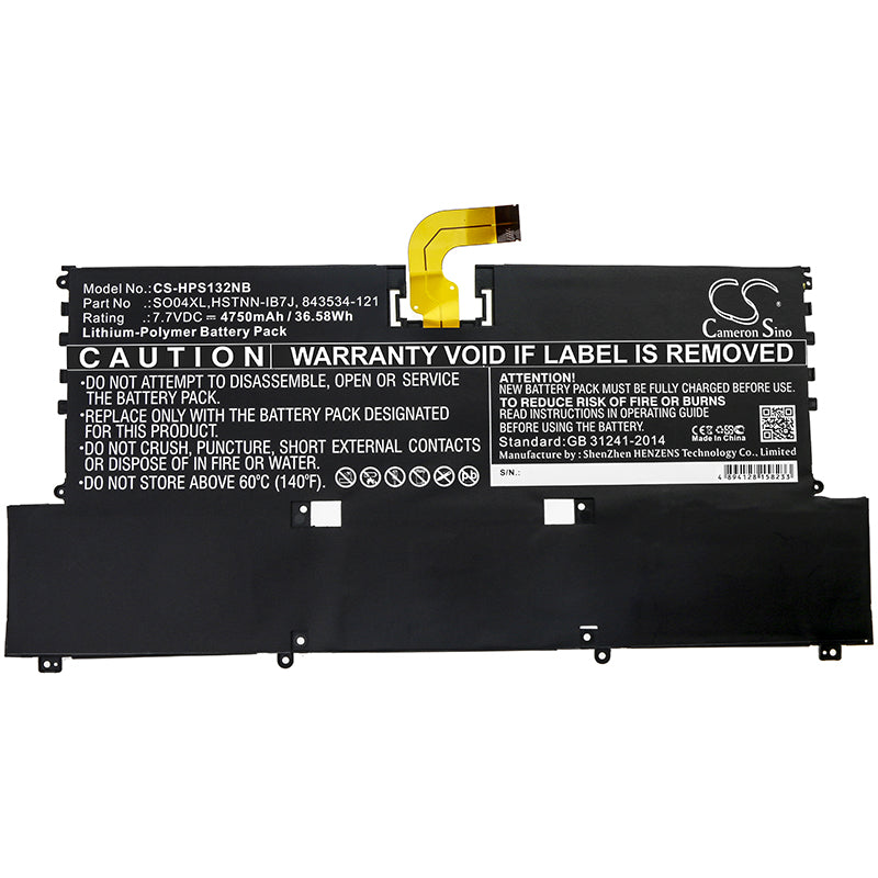 Li-Polymer Battery fits Hp, 843534-121, 843534-1c1, 844199-855, Hstnn-ib7j, S004xl, So04038xl, So04xl, Tpn-c127, 2 Difference Co Notebook & Laptop Cameron Sino Technology Limited