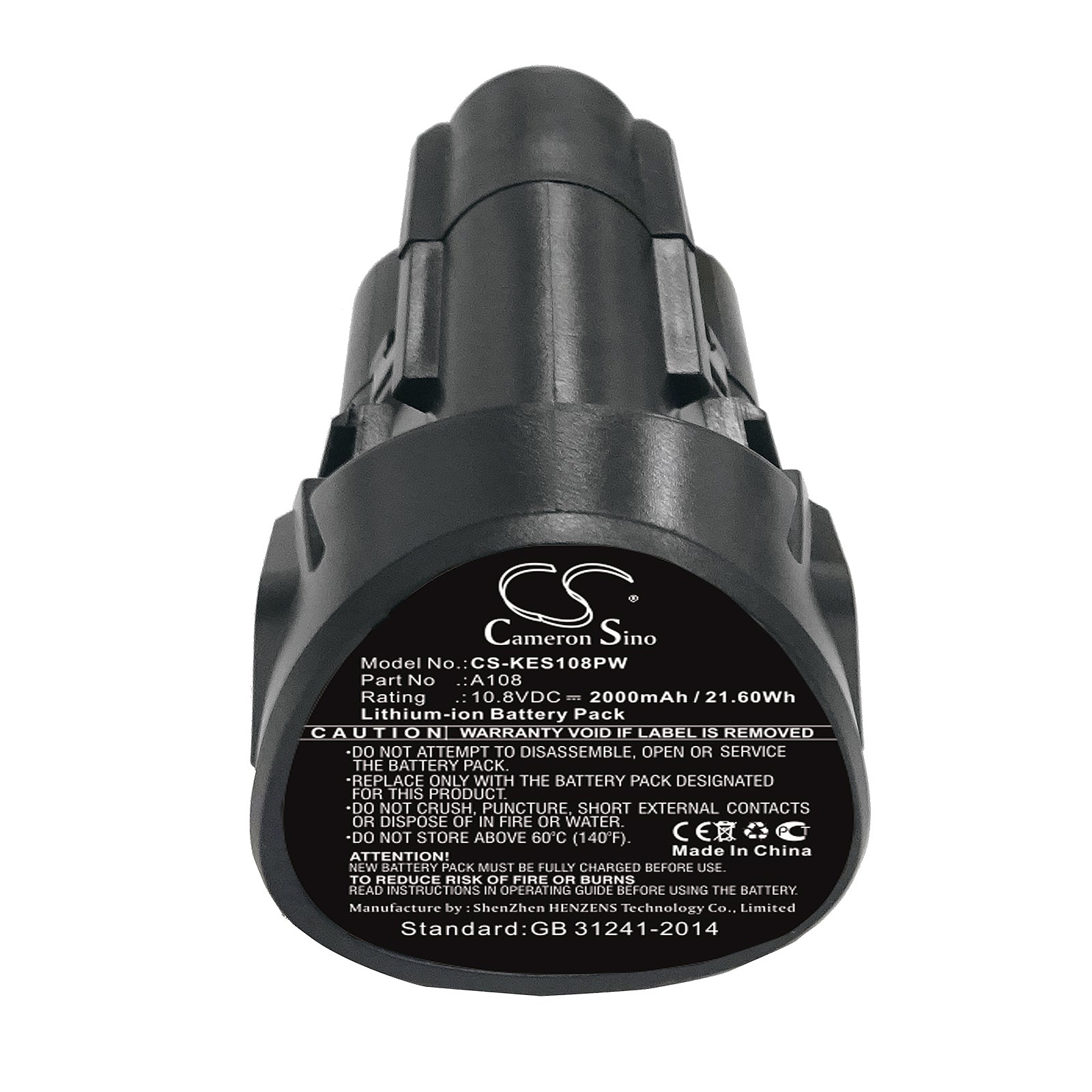 Li-ion Battery fits Kress, A108 10.8V, 2000mAh Power Tools Cameron Sino Technology Limited