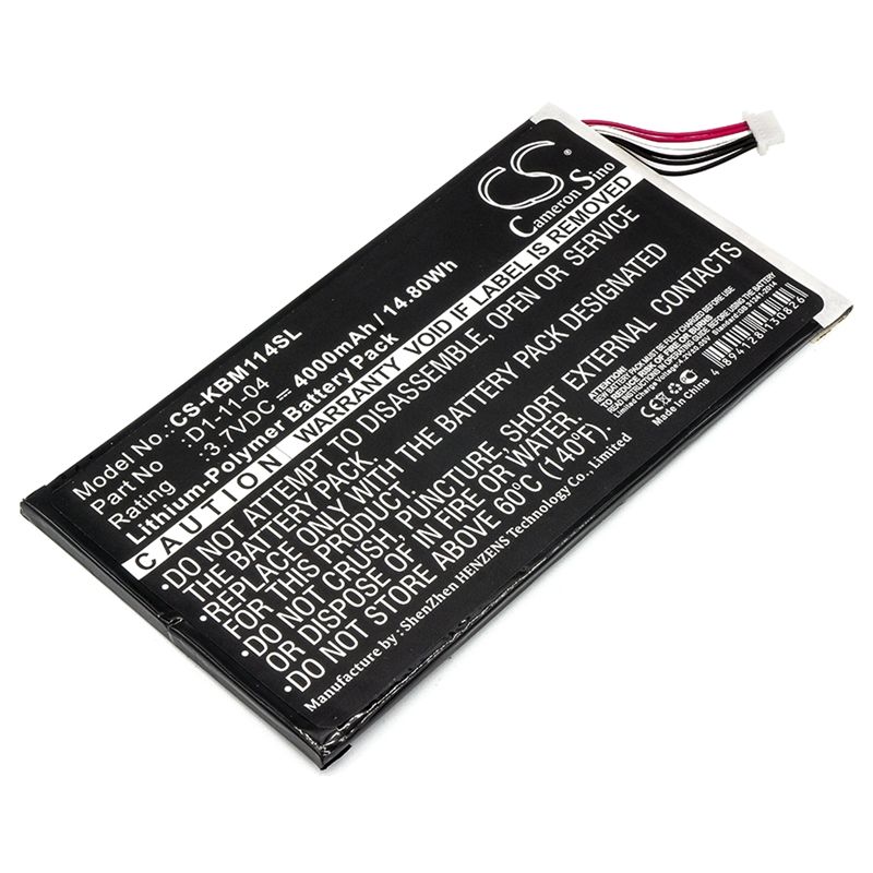 Li-polymer Battery Fits Kobo, K080-kdn-b, Vox, 3.7v, 4000mah E-book & E-reader Cameron Sino Technology Limited