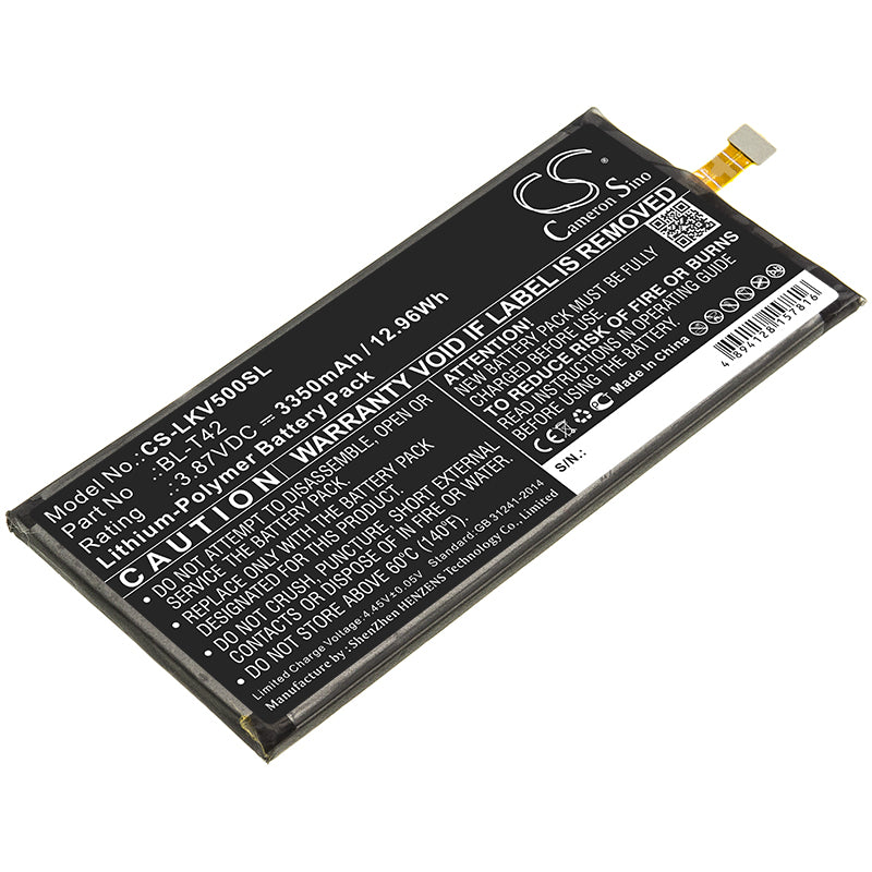 Li-Polymer Battery fits Lg, Bl-t42 3.87V, 3350mAh Mobile & SmartPhone Cameron Sino Technology Limited