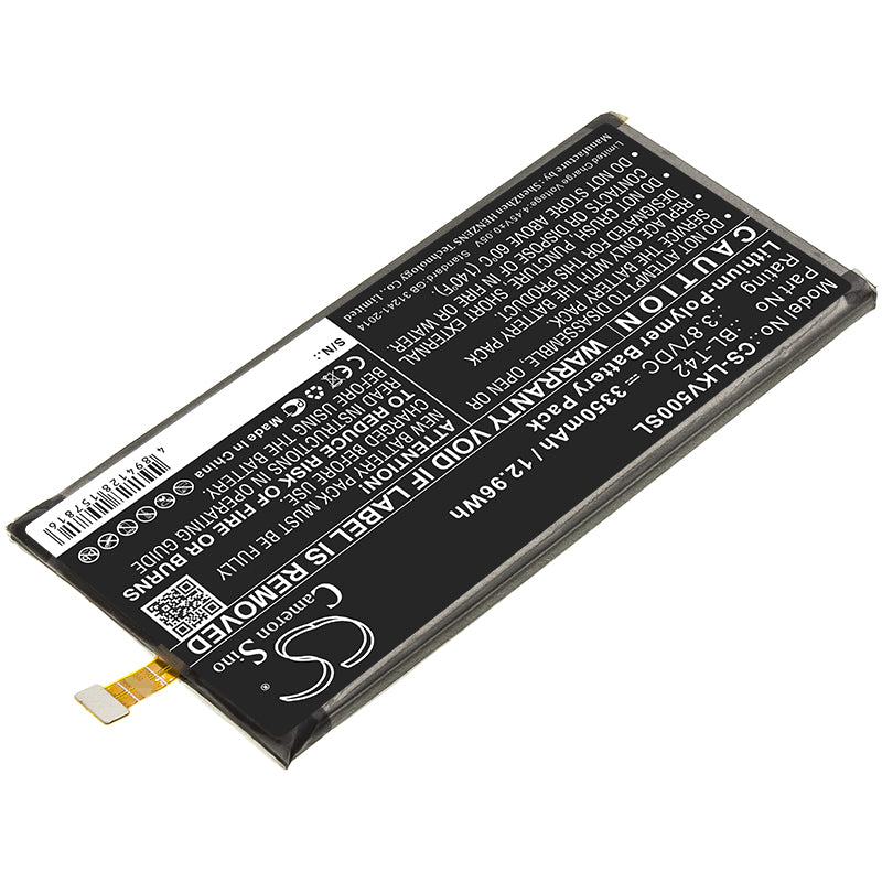 Li-Polymer Battery fits Lg, Bl-t42 3.87V, 3350mAh Mobile & SmartPhone Cameron Sino Technology Limited