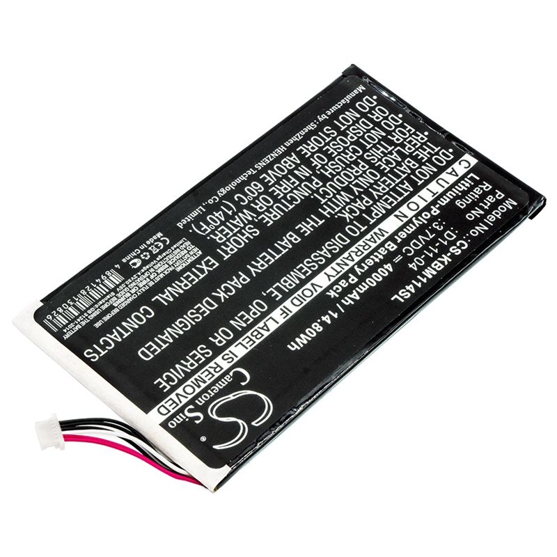 Li-polymer Battery Fits Kobo, K080-kdn-b, Vox, 3.7v, 4000mah E-book & E-reader Cameron Sino Technology Limited