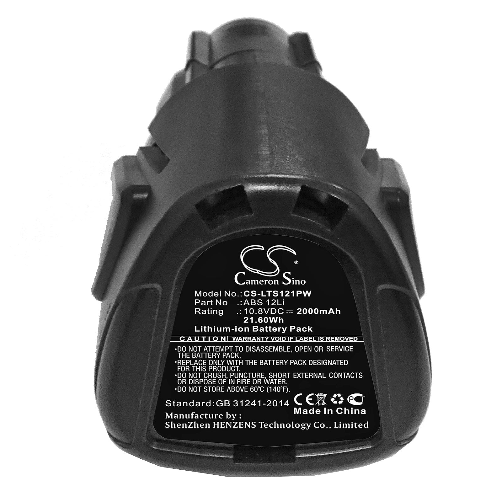 Li-ion Battery fits Lux-tools, Abs 12li 10.8V, 2000mAh Power Tools Cameron Sino Technology Limited