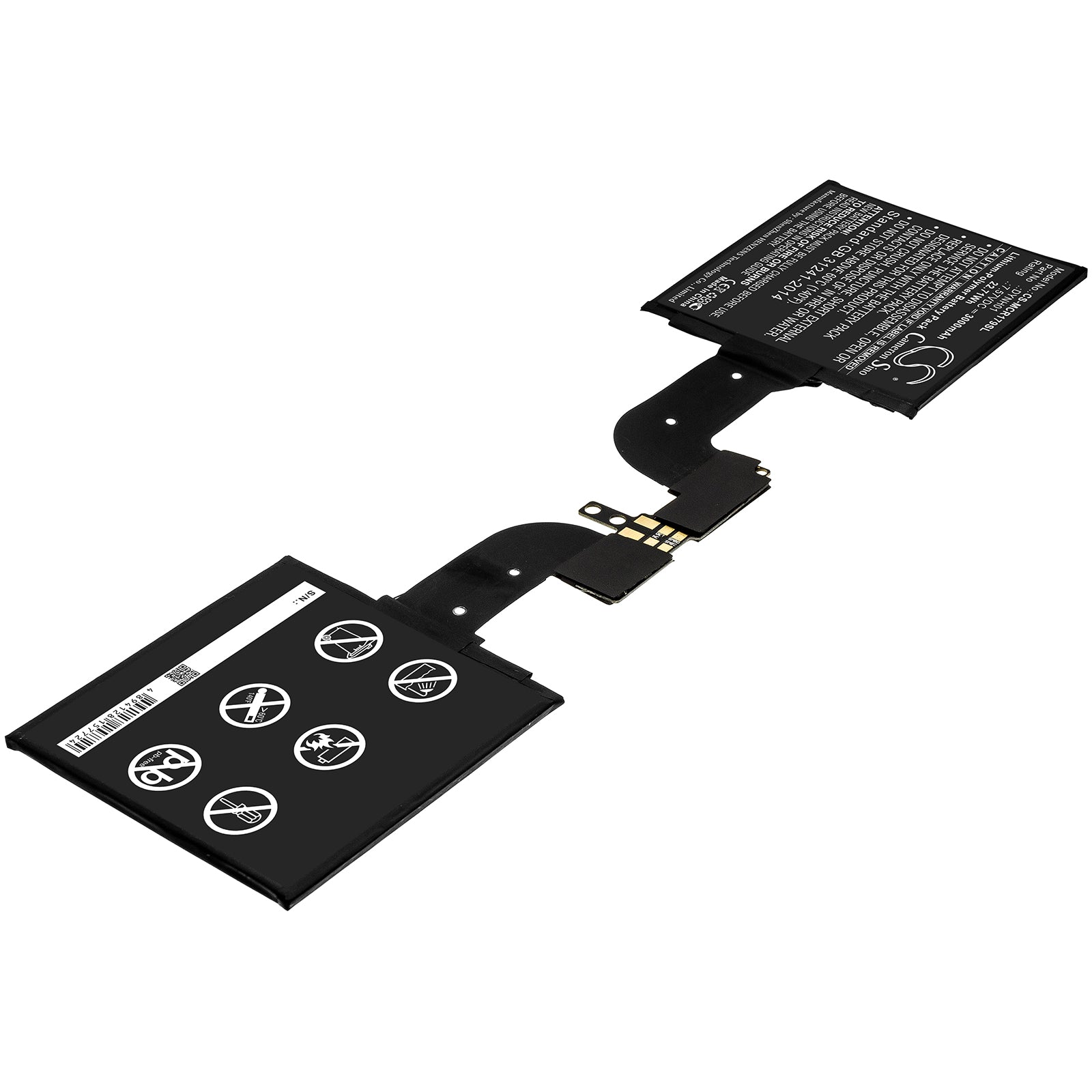 Li-Polymer Battery fits Microsoft, Dynh01 7.57V, 3000mAh Tablet Cameron Sino Technology Limited
