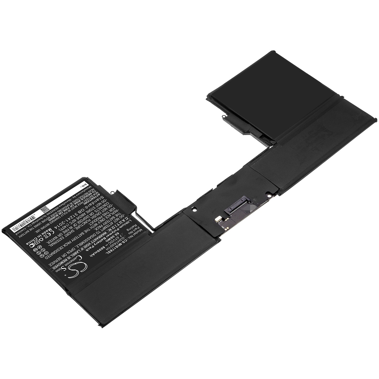 Li-Polymer Battery fits Microsoft, G3hta001h 7.57V, 8000mAh Tablet Cameron Sino Technology Limited