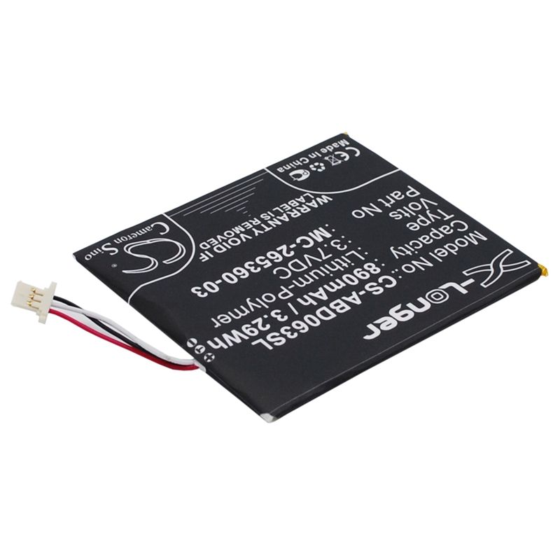 Li-polymer Battery Fits Amazon, Kindle 499, Kindle 558, Kindle 7 3.7v, 890mah E-book & E-reader Cameron Sino Technology Limited