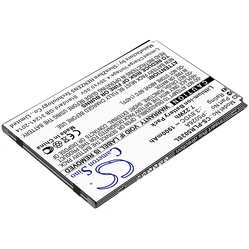 Li-ion Battery fits Polaroid, P5026a 3.8V, 1900mAh Mobile & SmartPhone Cameron Sino Technology Limited