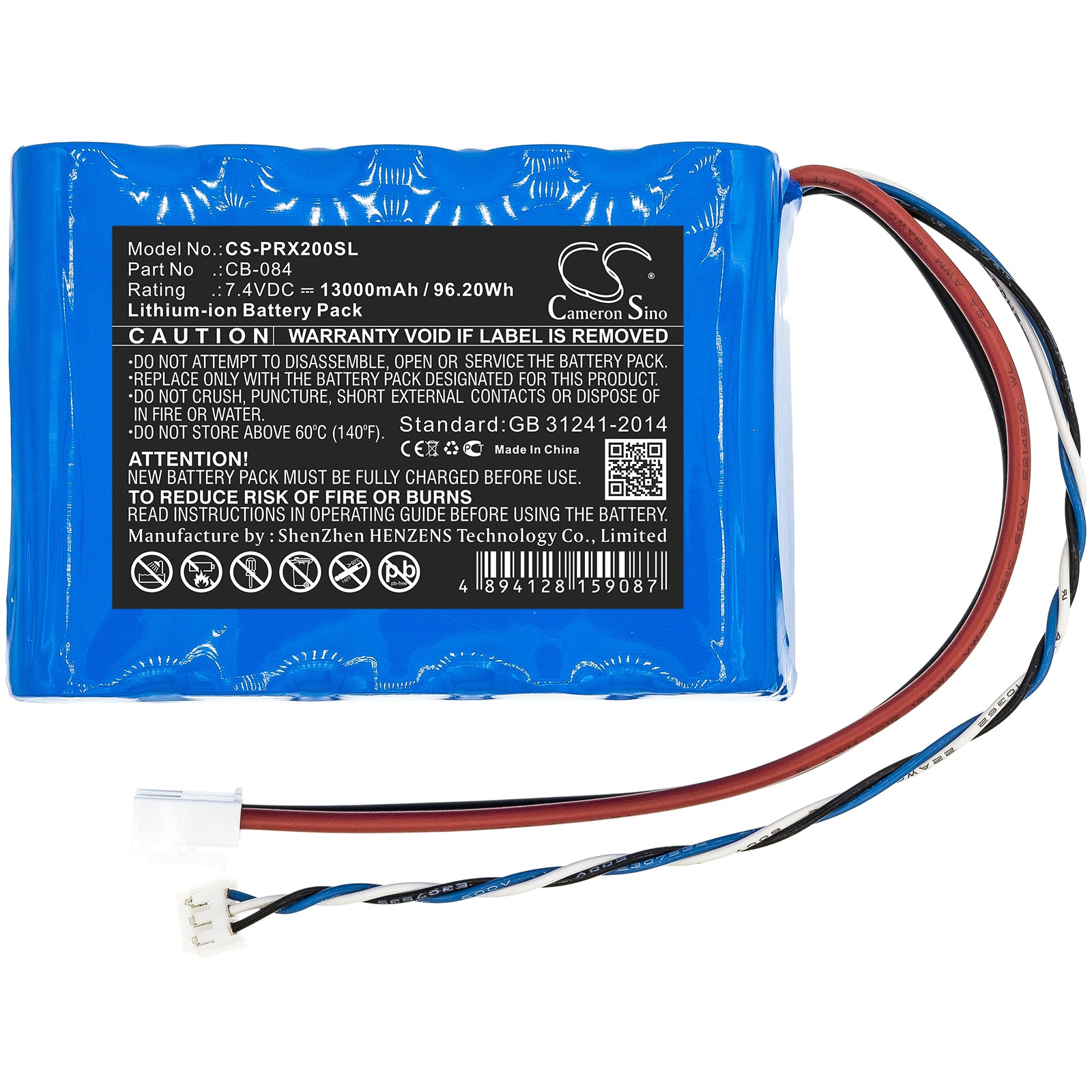 Li-ion Battery fits Promax, Cb-084 7.4V, 13000mAh Equipment & Survey & Test Cameron Sino Technology Limited