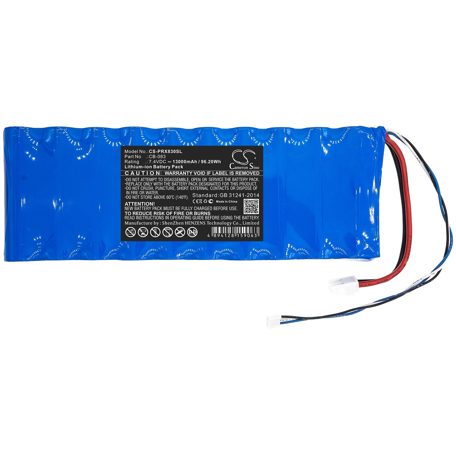 Li-ion Battery fits Promax, Cb-083 7.4V, 13000mAh Equipment & Survey & Test Cameron Sino Technology Limited