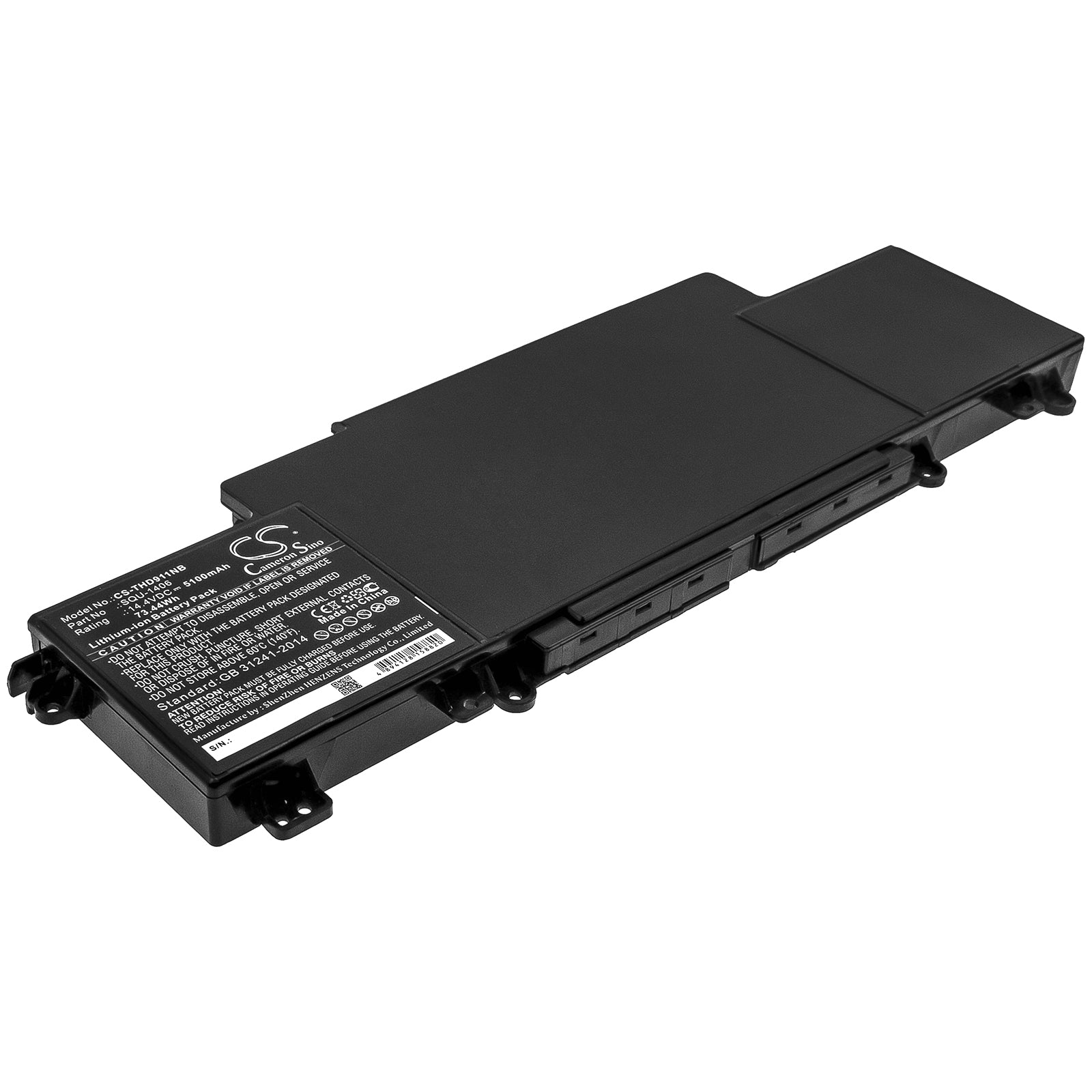 Li-ion Battery fits Thunderobot, Squ-1406 14.4V, 5100mAh Notebook & Laptop Cameron Sino Technology Limited