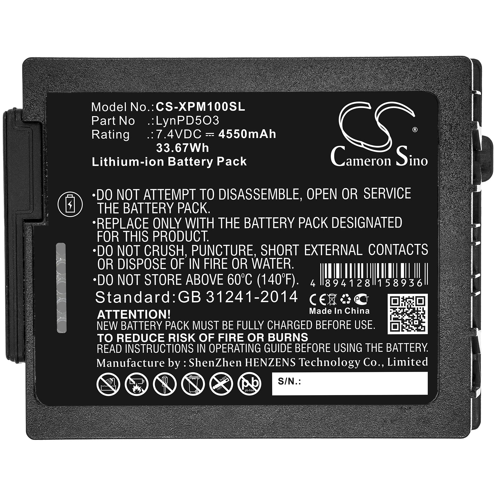 Li-ion Battery fits Xplore, Lynpd5o3 7.4V, 4550mAh Computer Cameron Sino Technology Limited (Suspended)