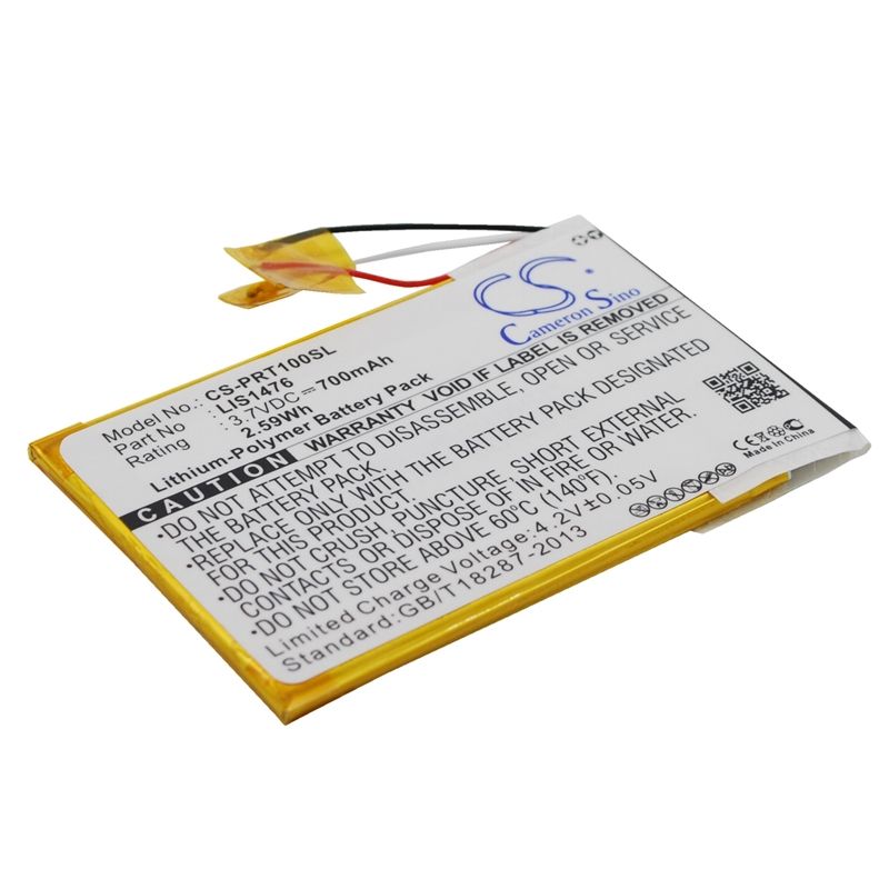 Li-polymer Battery Fits Sony, Prs-t1, Prs-t2, Prs-t3 3.7v, 700mah E-book & E-reader Cameron Sino Technology Limited