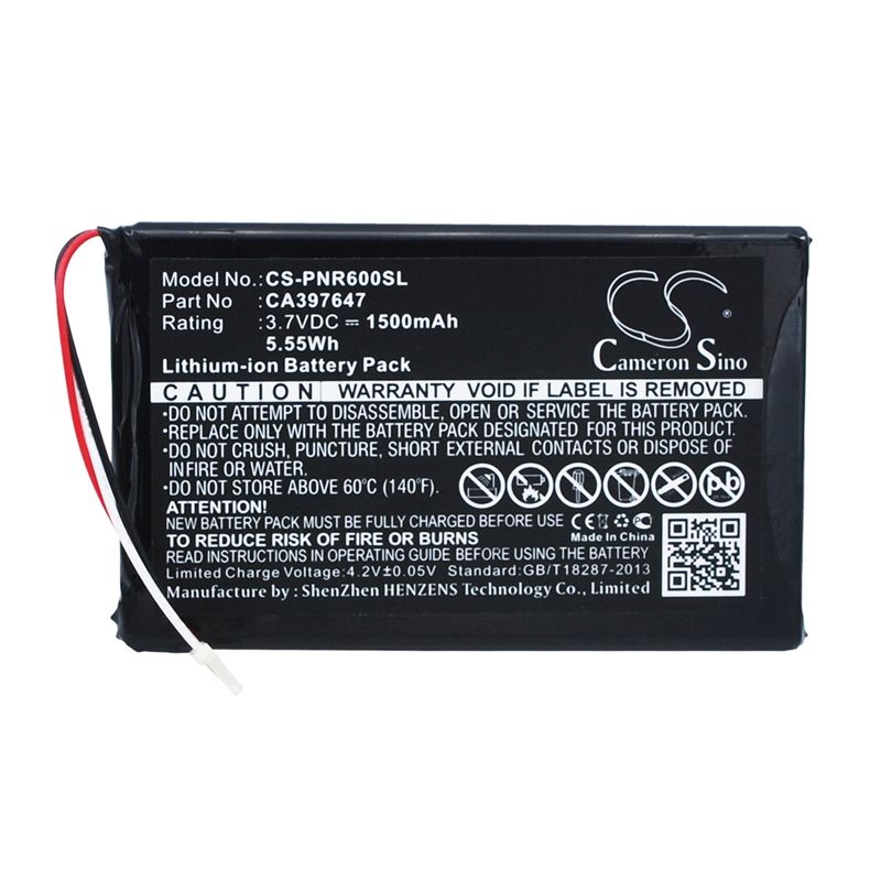 Li-Polymer Battery fits Pandigital, Novel 6, Prd06e20wwh8, 3.7V, 1500mAh E-book & E-reader Cameron Sino Technology Limited