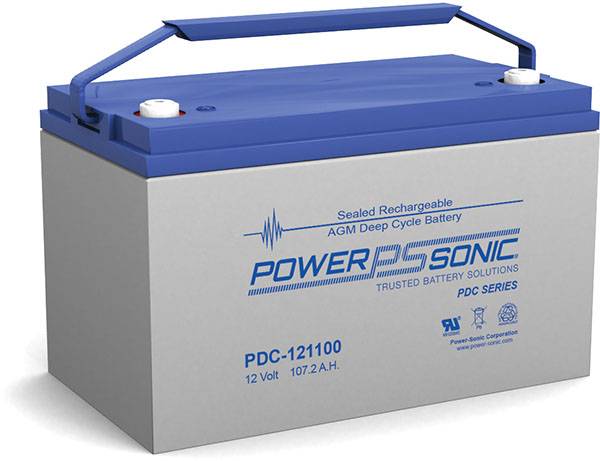 Power Sonic PDC-121100 Deep Cycle Gel Battery Replaces 12V-107.20Ah Sealed Lead Acid Batteries Power Sonic