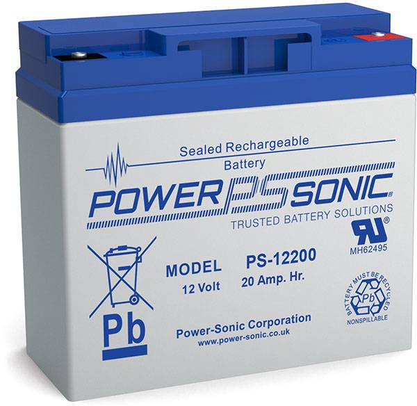 Power Sonic PS-12200 General Purpose Vrla Battery Replaces 12V-20.00Ah Sealed Lead Acid Batteries Power Sonic