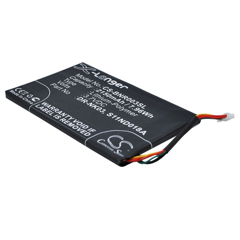Li-polymer Battery Fits Barnes & Noble, Bnrv300, Bntv350, Nook Simple Touch 3.7v, 2150mah E-book & E-reader Cameron Sino Technology Limited