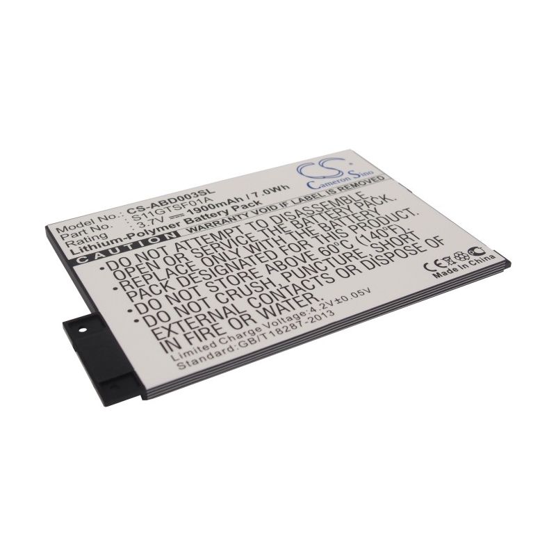 Li-polymer Battery Fits Amazon, Kindle 3, Kindle 3 Wi-fi, Kindle 3g 3.7v, 1900mah E-book & E-reader Cameron Sino Technology Limited