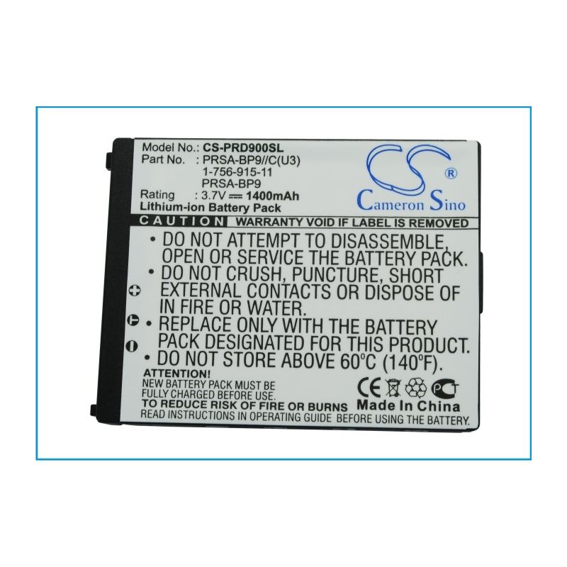 Li-ion Battery fits Sony, Portable Reader Prs-900, Portable Reader Prs-900bc, Prs-900 3.7V, 1400mAh E-book & E-reader Cameron Sino Technology Limited