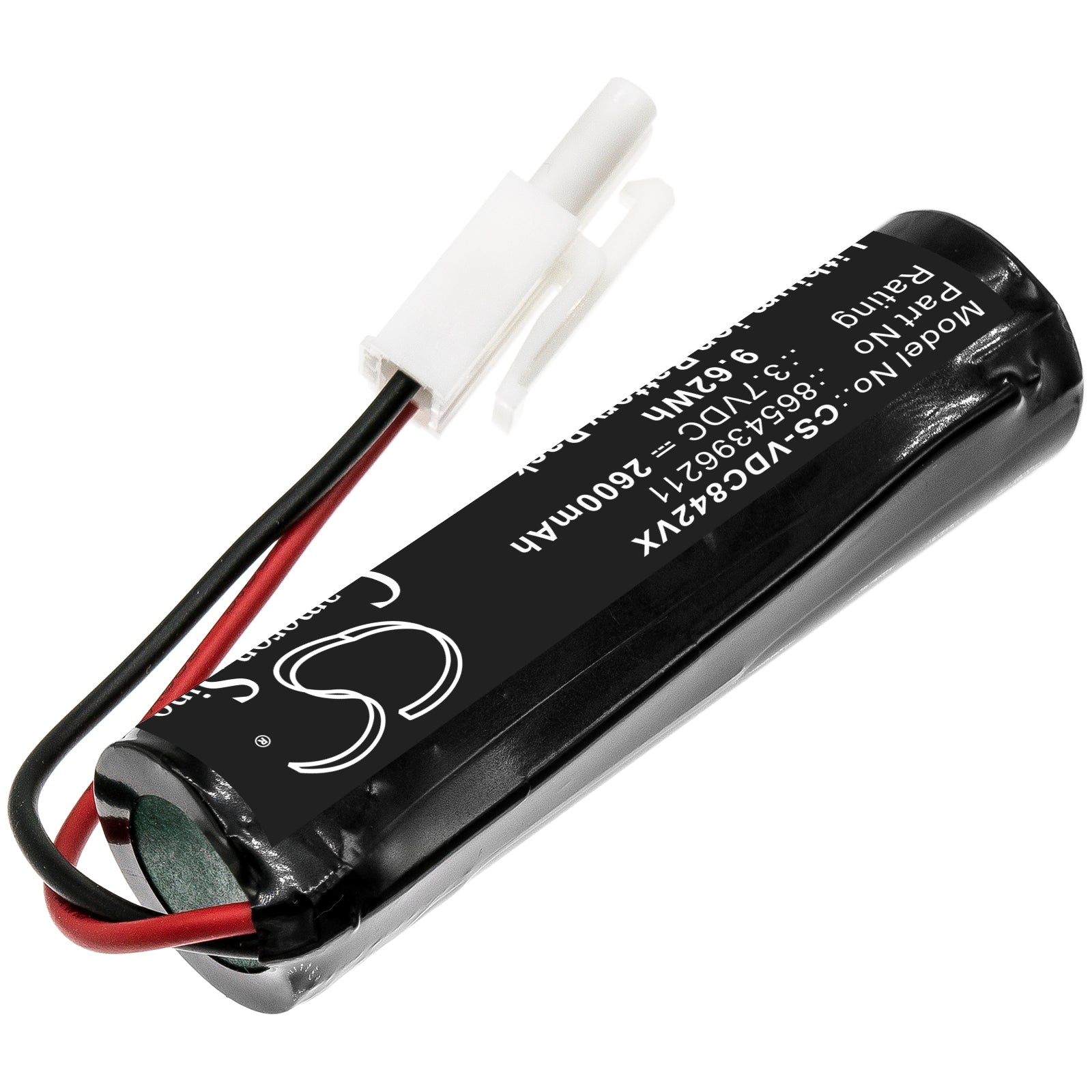 Li-ion Battery fits Vileda, 8654396211 3.7V, 2600mAh Vacuum Cameron Sino Technology Limited