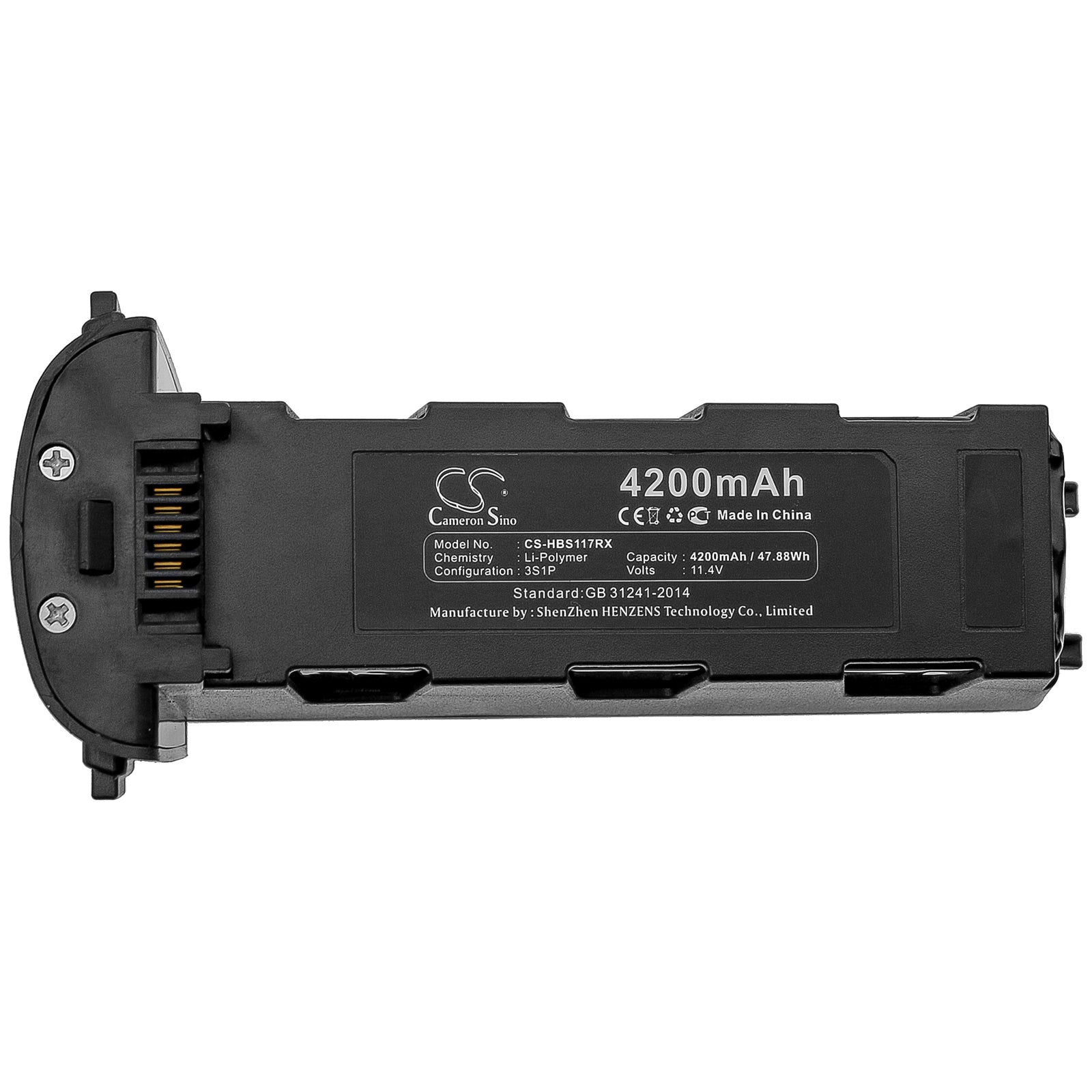 Li-Polymer Battery fits Hubsan, Zino H117s, Zino Pro 11.4V, 4200mAh Drones Cameron Sino Technology Limited