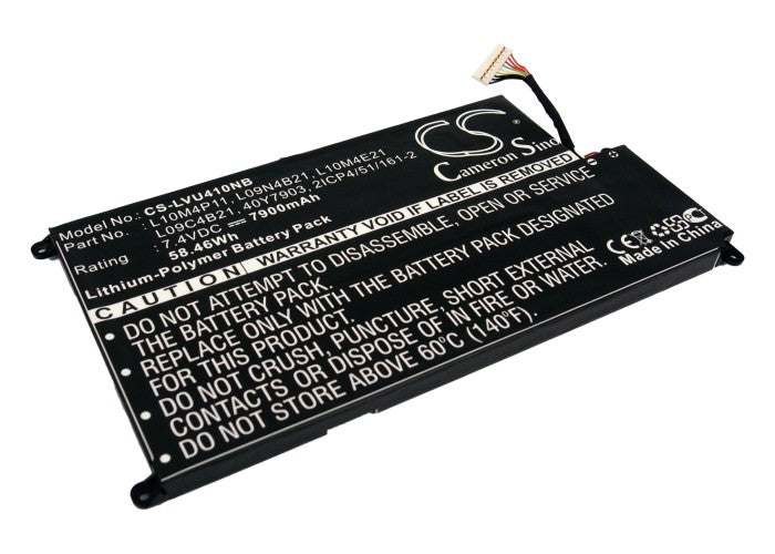 Li-Polymer Battery fits Lenovo, Ideapad U40-ifi, Ideapad U410 7.4V, 7900mAh Notebook & Laptop Cameron Sino Technology Limited
