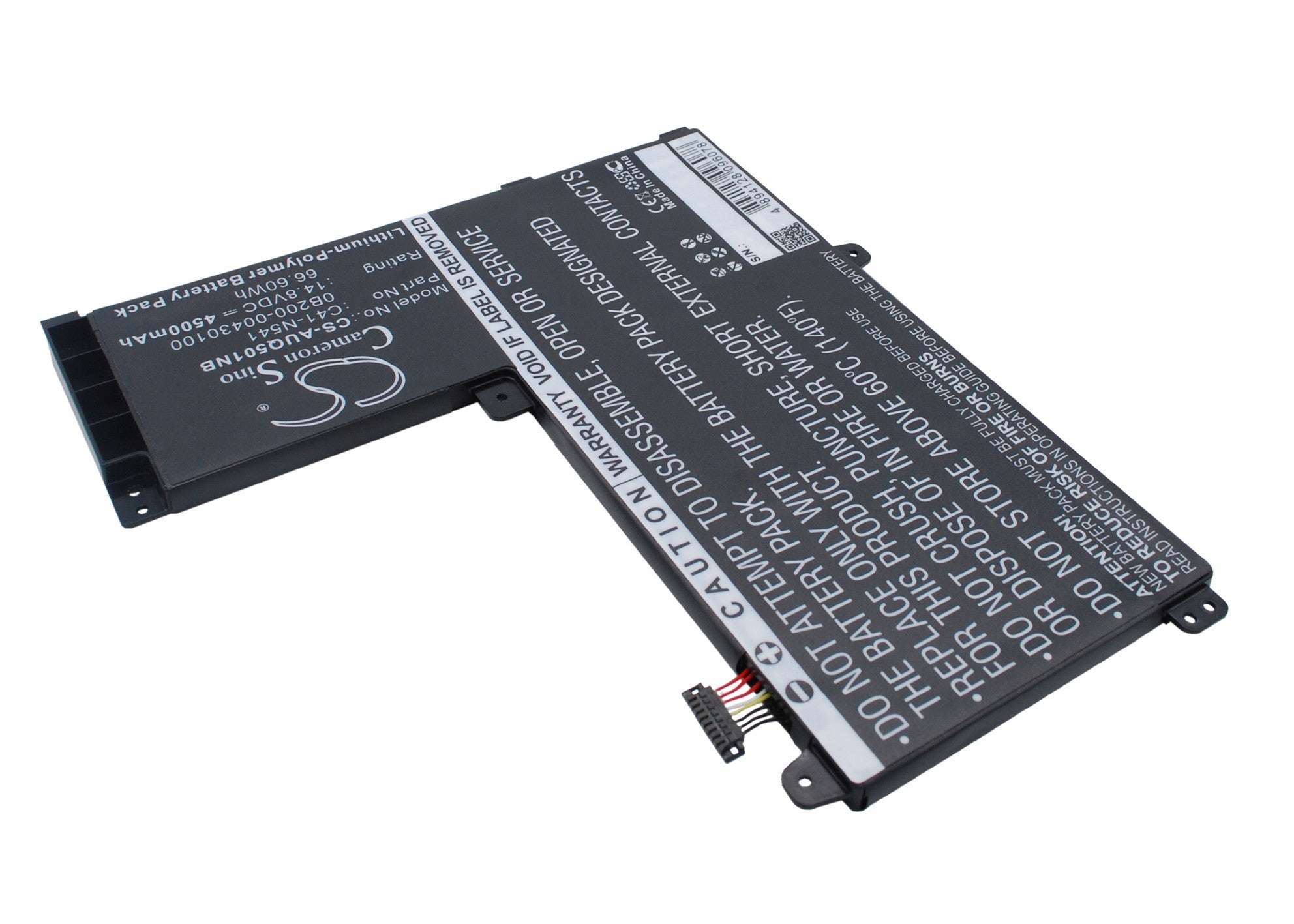 Li-Polymer Battery fits Asus, Q501l, Q501la 14.8V, 4500mAh Notebook & Laptop Cameron Sino Technology Limited