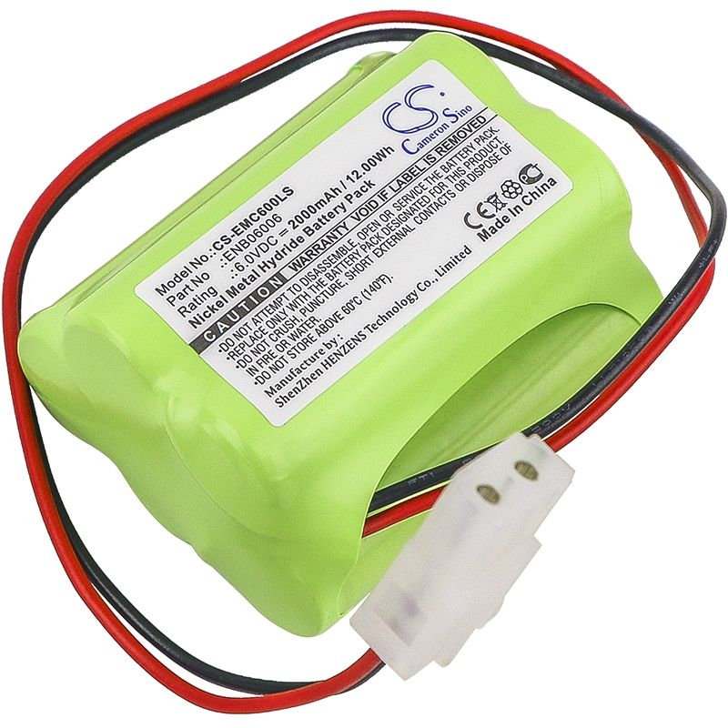 Ni-MH Battery fits Aritech, 10050205, 60401005, Du140 6.0V, 2000mAh Emergency Lighting Cameron Sino Technology Limited