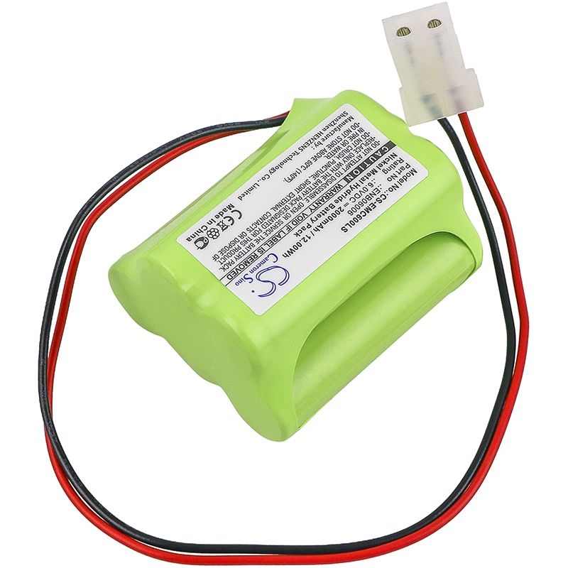 Ni-MH Battery fits Aritech, 10050205, 60401005, Du140 6.0V, 2000mAh Emergency Lighting Cameron Sino Technology Limited