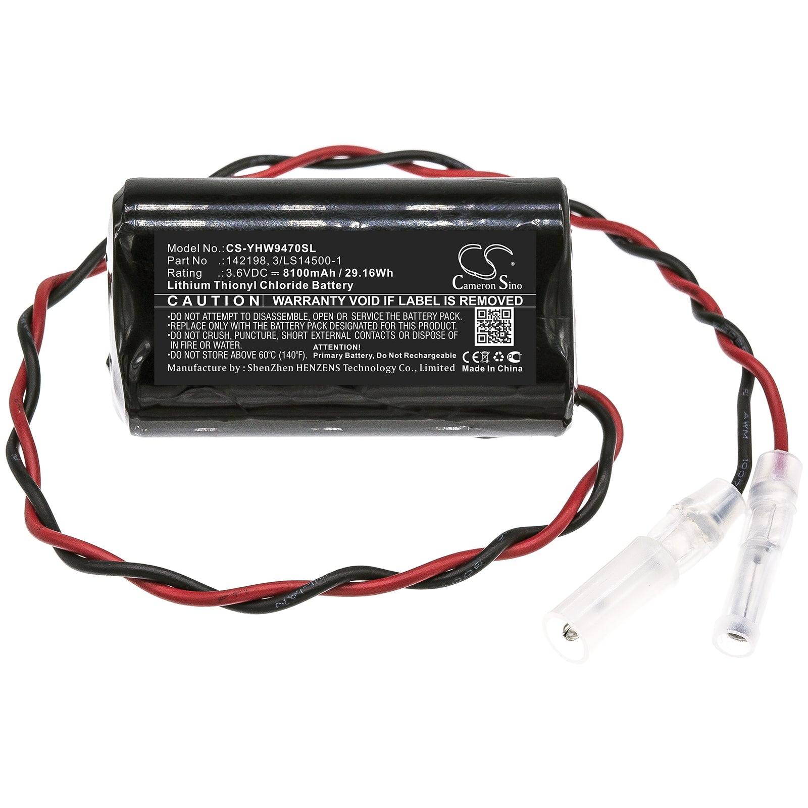 Li-SOCl2 Battery fits Yaskawa, Motoman Batteries, Motoman Manipulator Battery B 3.6V, 8100mAh PLC Cameron Sino Technology Limited