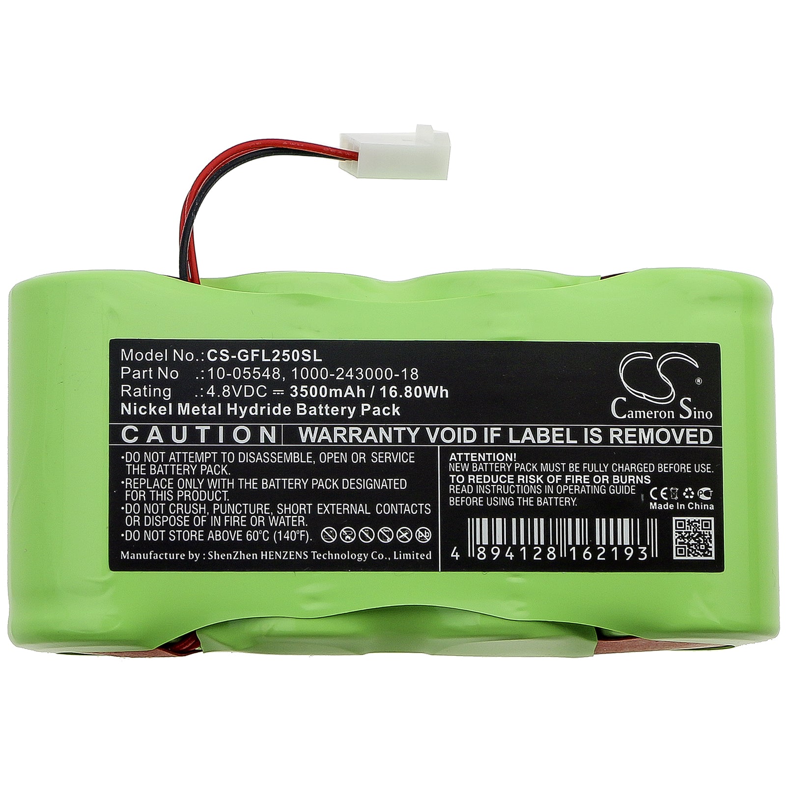 Ni-MH Battery fits Geo, Fennel Fl 250 Va-n, Lx250 4.8V, 3500mAh Equipment & Survey & Test Cameron Sino Technology Limited