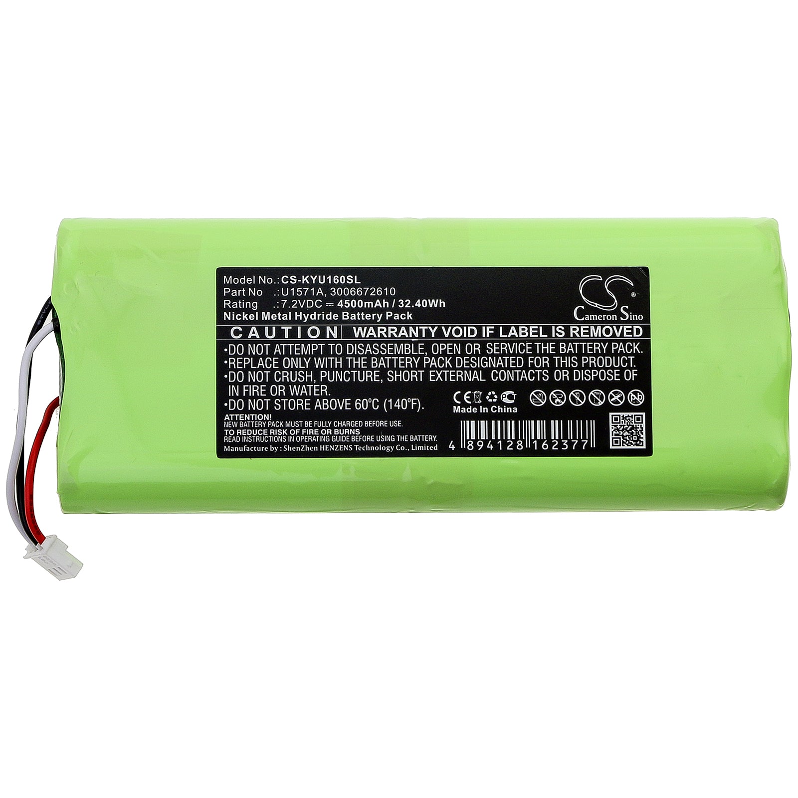 Ni-MH Battery fits Keysight, U1600, U1602a 7.2V, 4500mAh Equipment & Survey & Test Cameron Sino Technology Limited