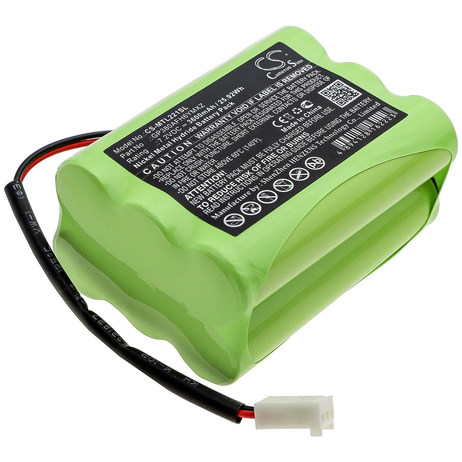 Ni-MH Battery fits Megalite, P-335, Mettler 7.2V, 3600mAh Equipment & Survey & Test Cameron Sino Technology Limited