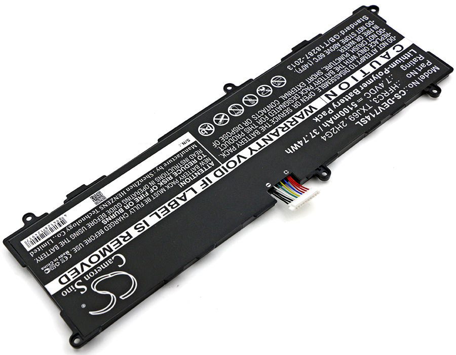 Li-Polymer Battery fits Dell, Venue 11 Pro 7140, Venue 11 Pro 7140 Tablet 7.4V, 5100mAh Tablet Cameron Sino Technology Limited