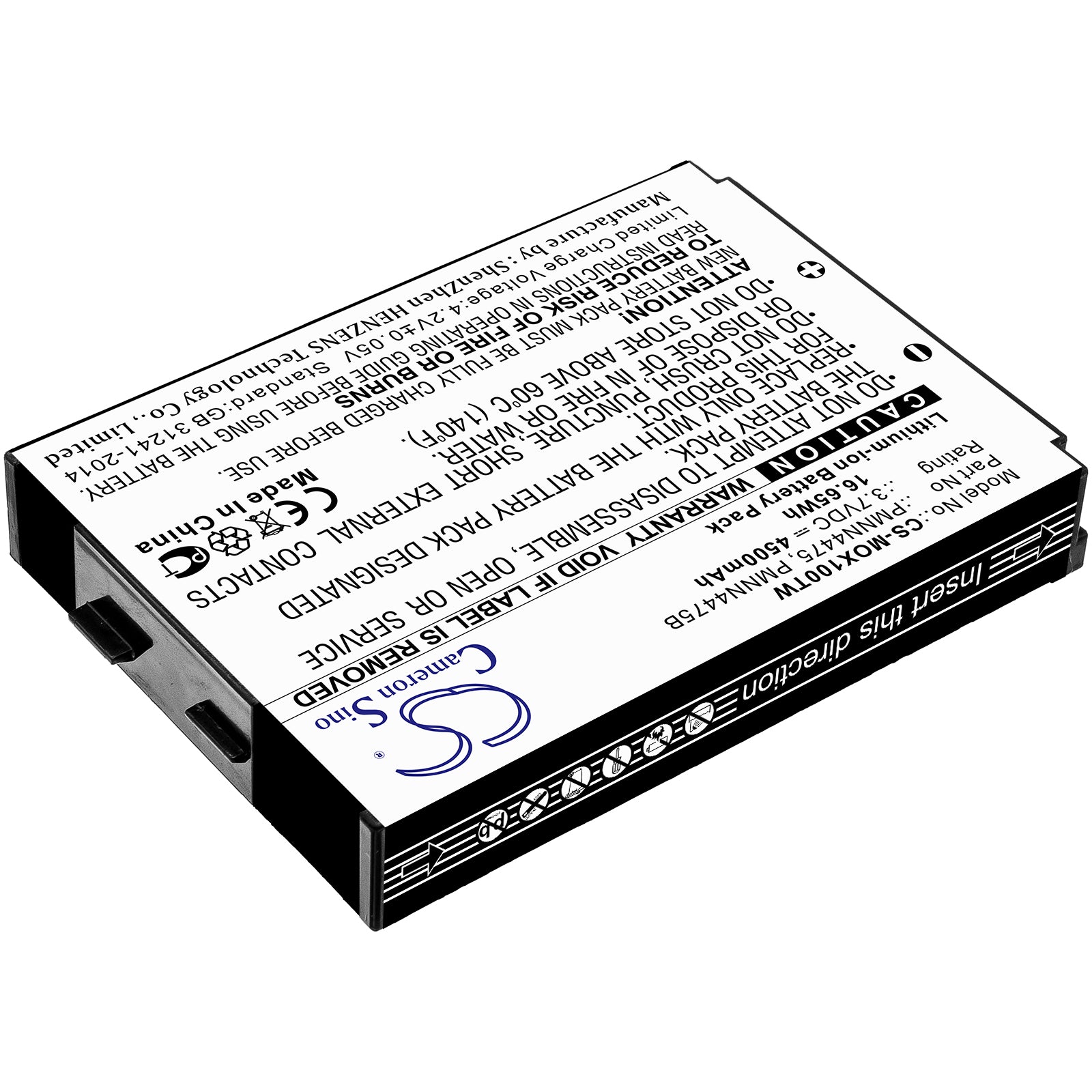 Li-ion Battery fits Lex, L10, L10i 3.7V, 4500mAh Two-Way Radio Cameron Sino Technology Limited