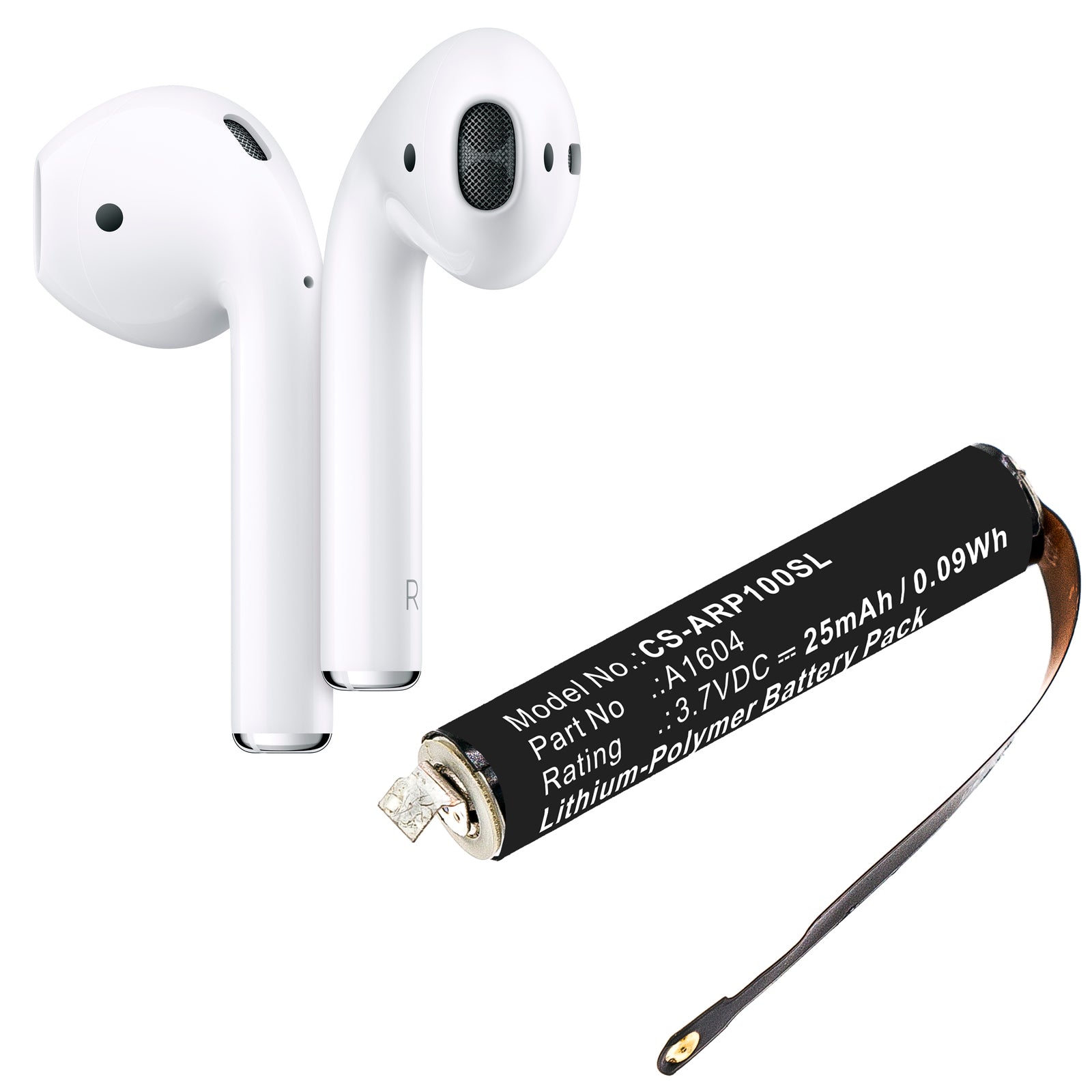 Li-Polymer Battery fits Apple, Airpods, Airpods 2 3.7V, 25mAh Business Cameron Sino Technology Limited