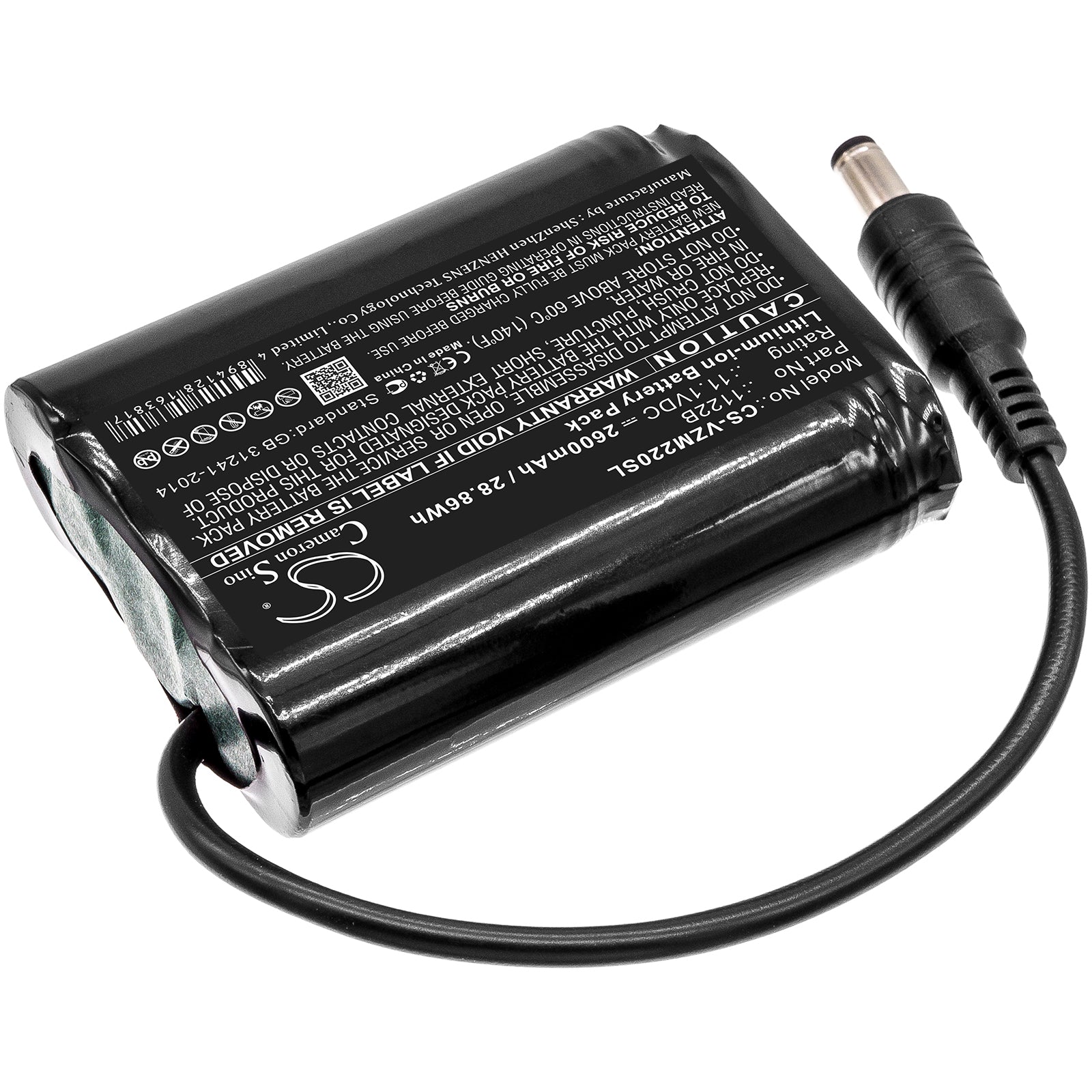 Li-ion Battery fits Venture Heat, Mc-1645, Zmcb2200 11.1V, 2600mAh Heated Clothes Cameron Sino Technology Limited